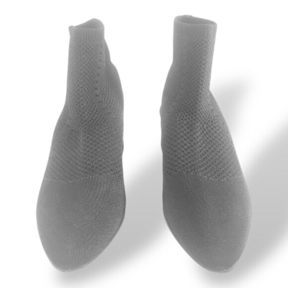 Eileen Fisher Vero Cuoio Purl Stretch Sock Bootie Heels – Size 9.5 - Picture 1 of 15